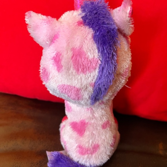 Ty beanie boos sugar the dog pink white purple 2015 original tags attached - Picture 3 of 8